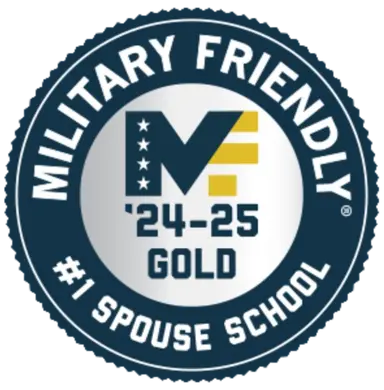 Military Friendly Spouse School, Gold, #1 Spouse School, 2024–25
