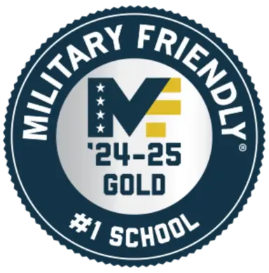 Military Friendly School, Gold, #1 School, 2024–25