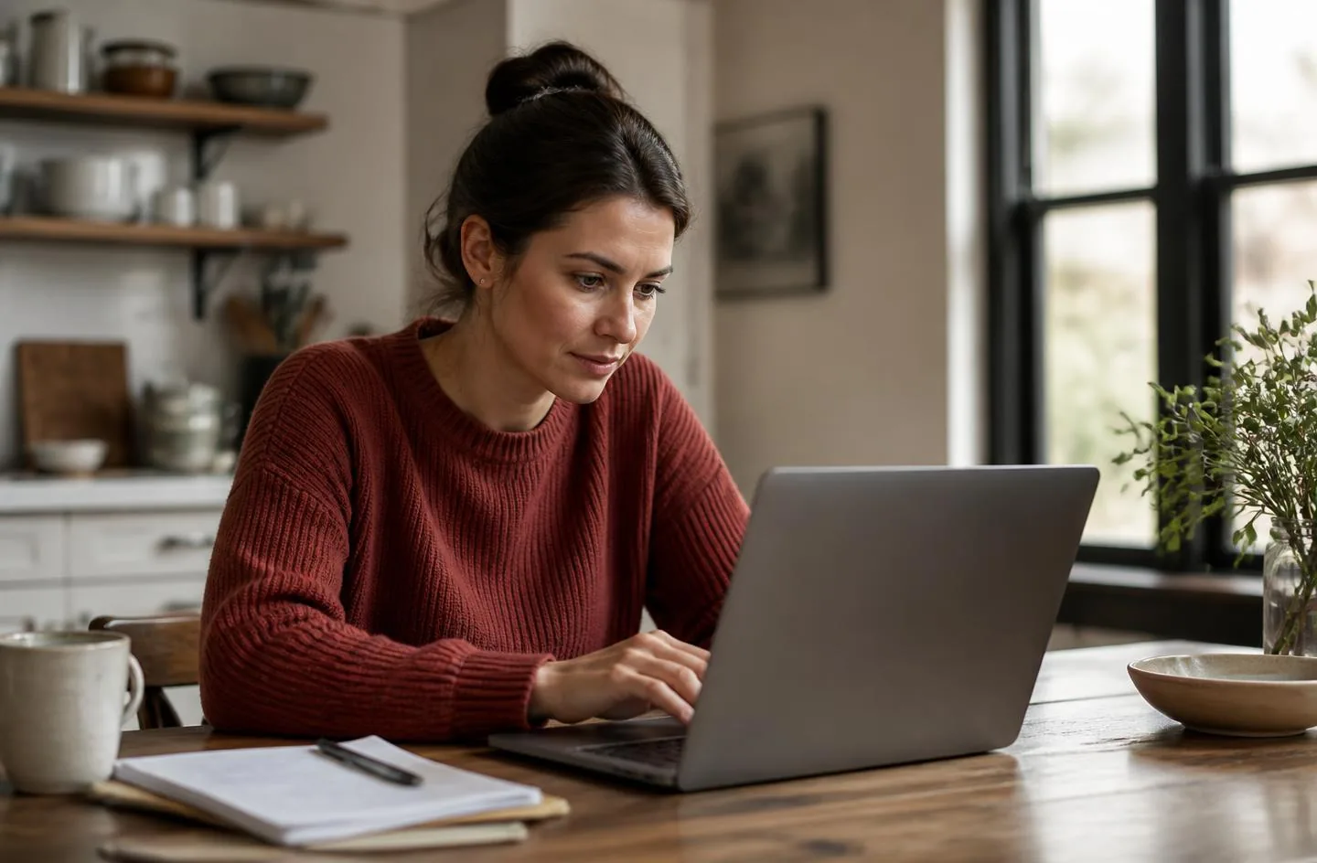 Student starting an online application